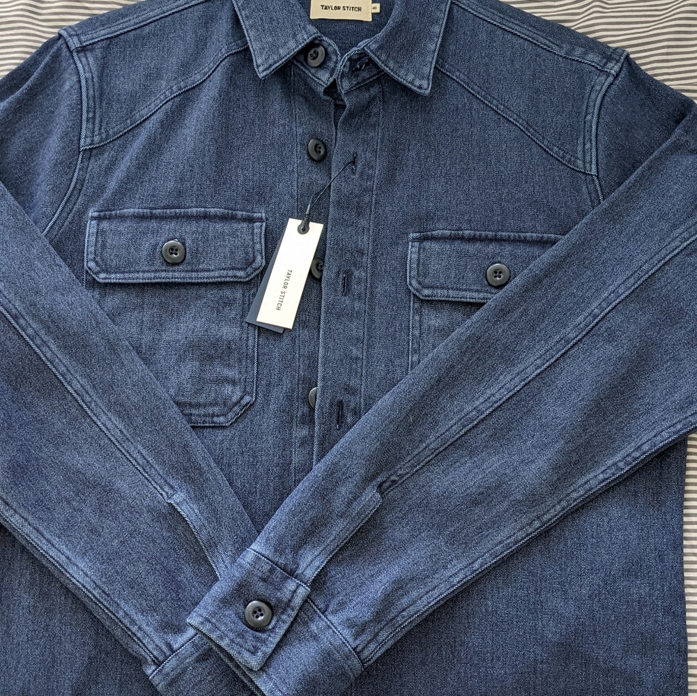Taylor Stitch shop shirt indigo boss duck